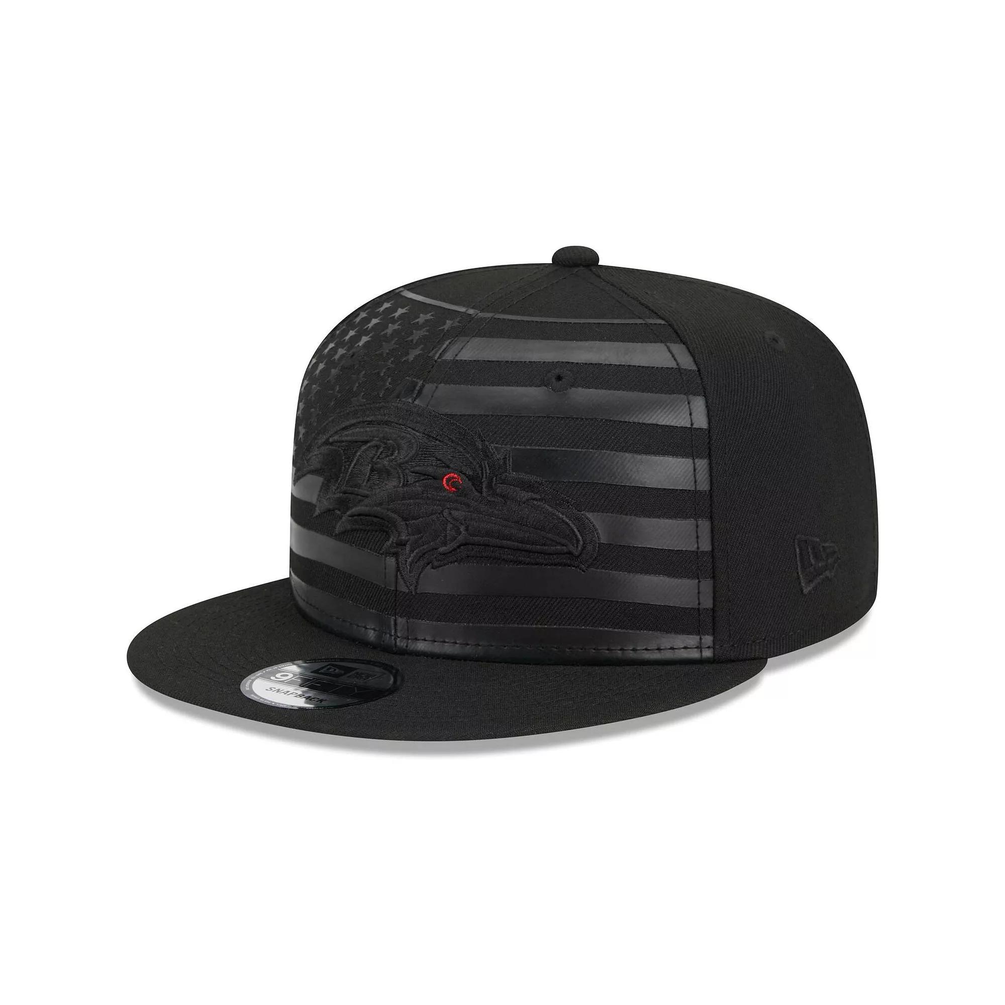 Men's New Era Black Baltimore Ravens Independent 9FIFTY Snapback Hat Product Image