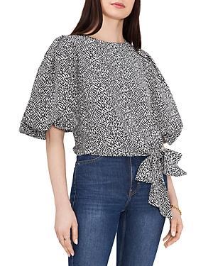 Vince Camuto Bubble Sleeve Tie Front Top Product Image