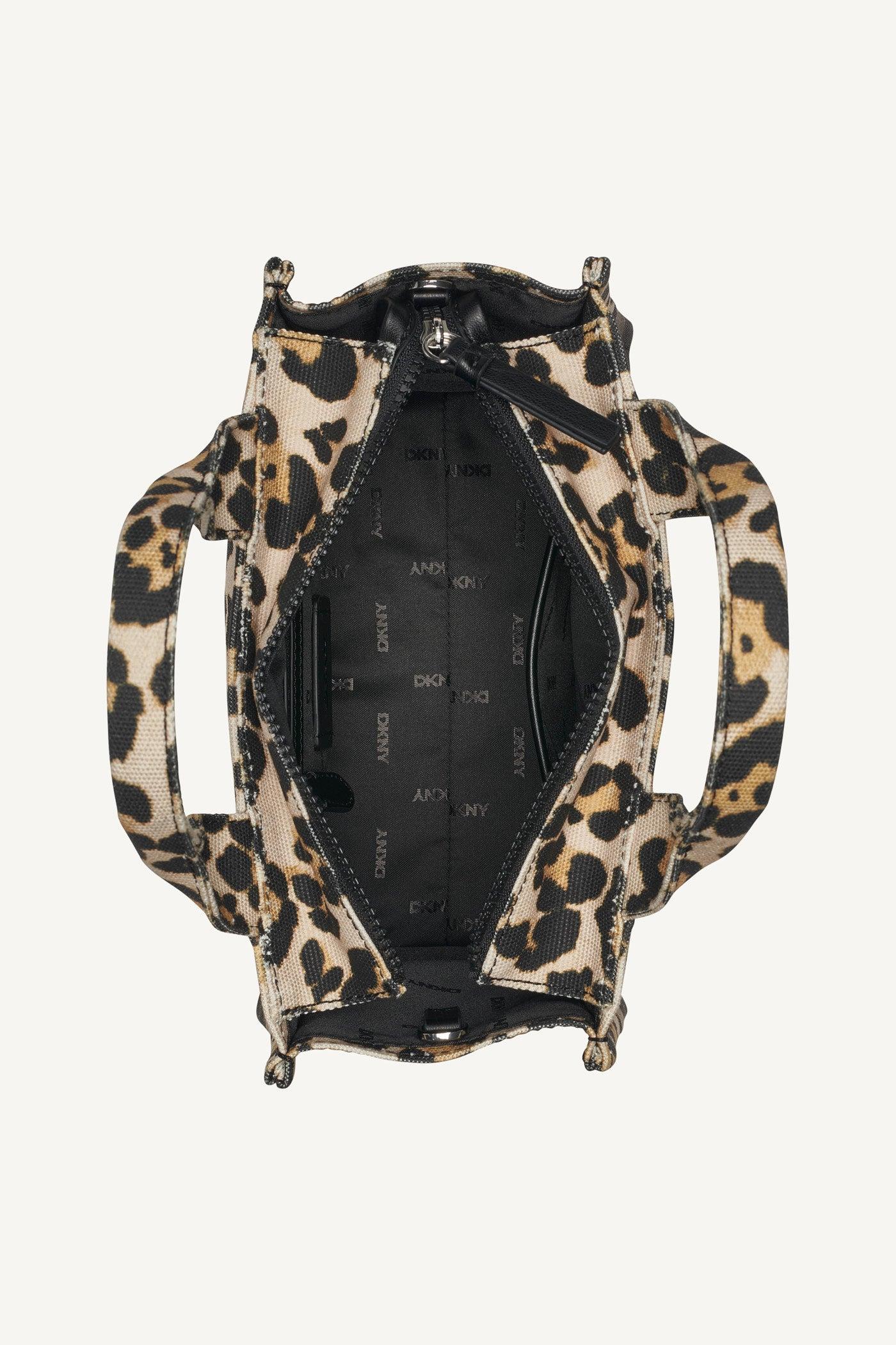 HADLEE LEOPARD PRINT SMALL LOGO TOTE Product Image