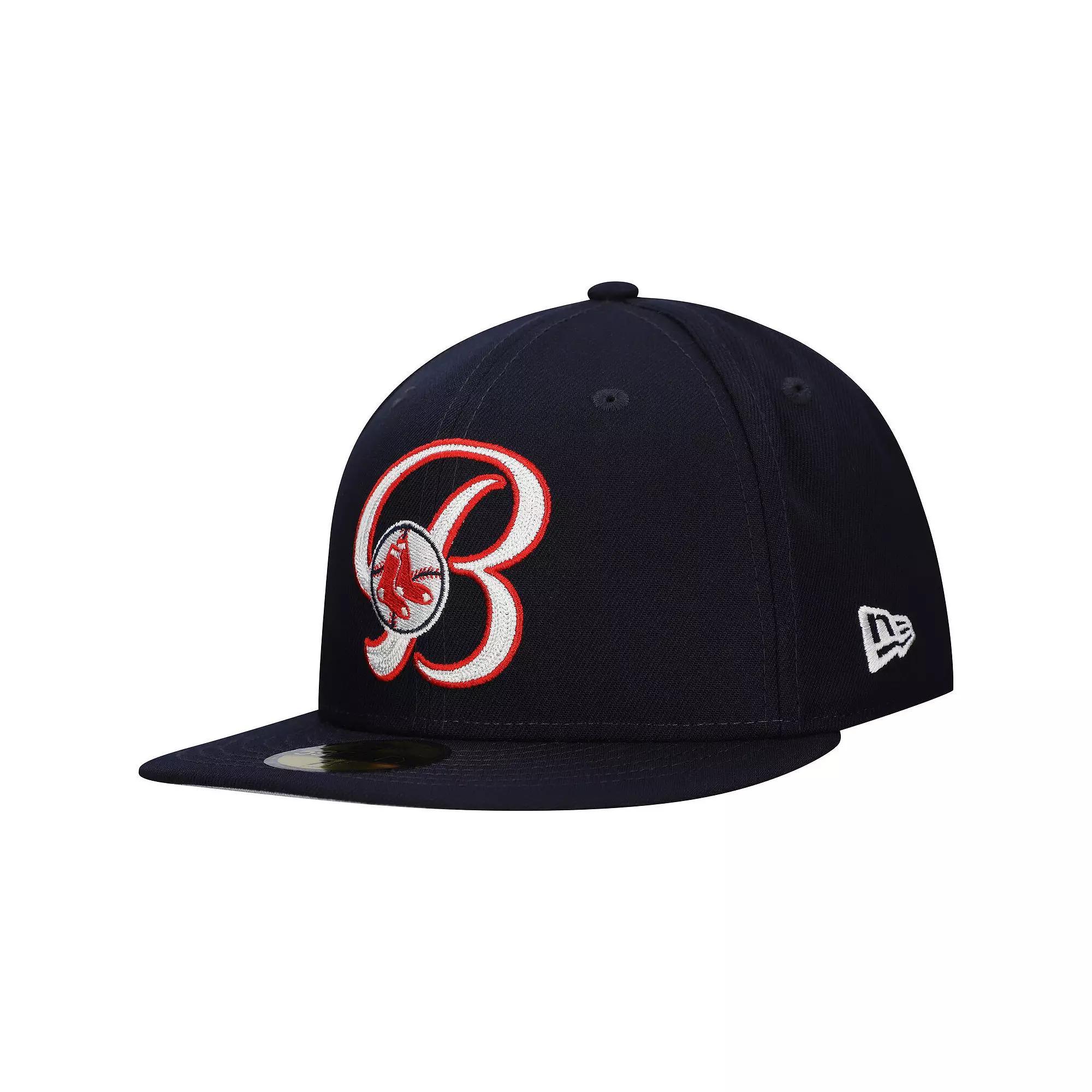 Men's New Era Navy Boston Red Sox  Duo Logo 2.0 59FIFTY Fitted Hat, Size: 7 5/8, Blue Product Image