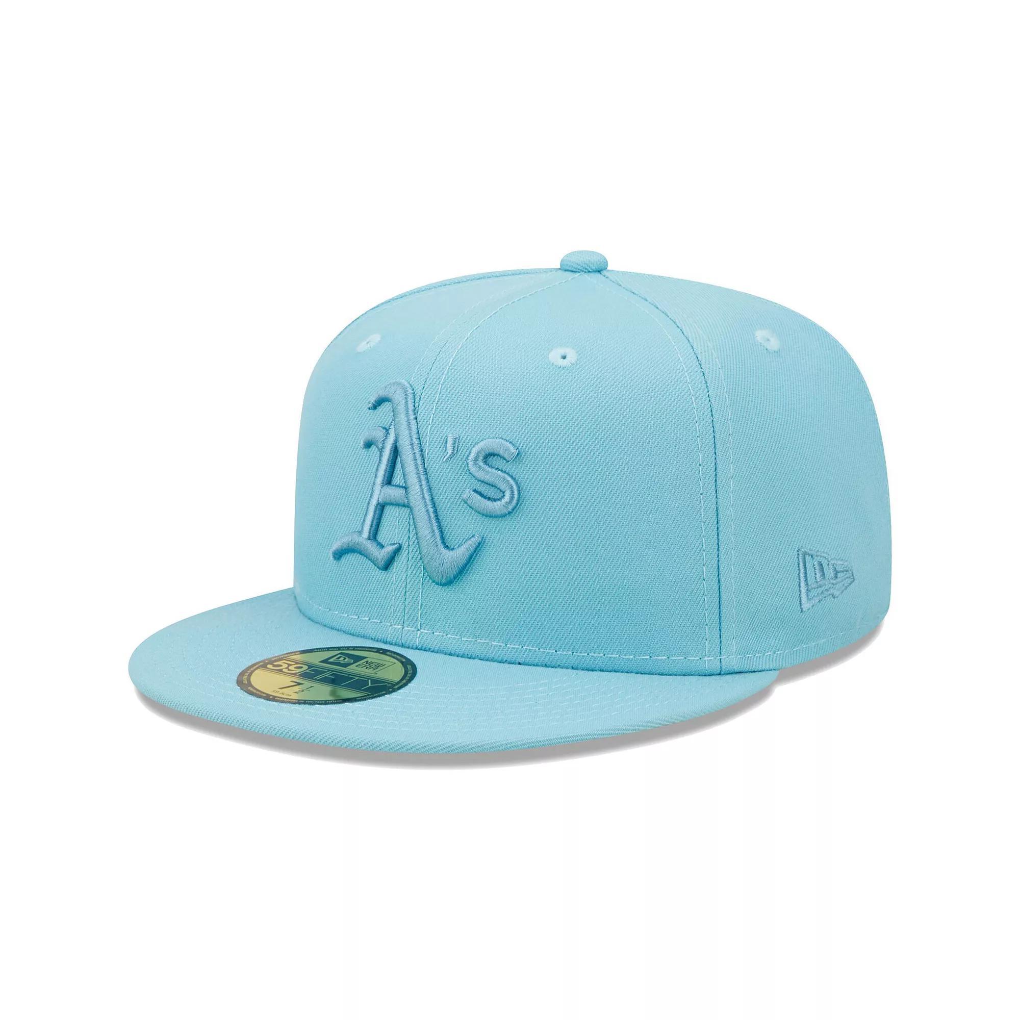 Men's New Era Light Blue Oakland Athletics Color Pack 59FIFTY Fitted Hat, Size: 7 3/4 Product Image