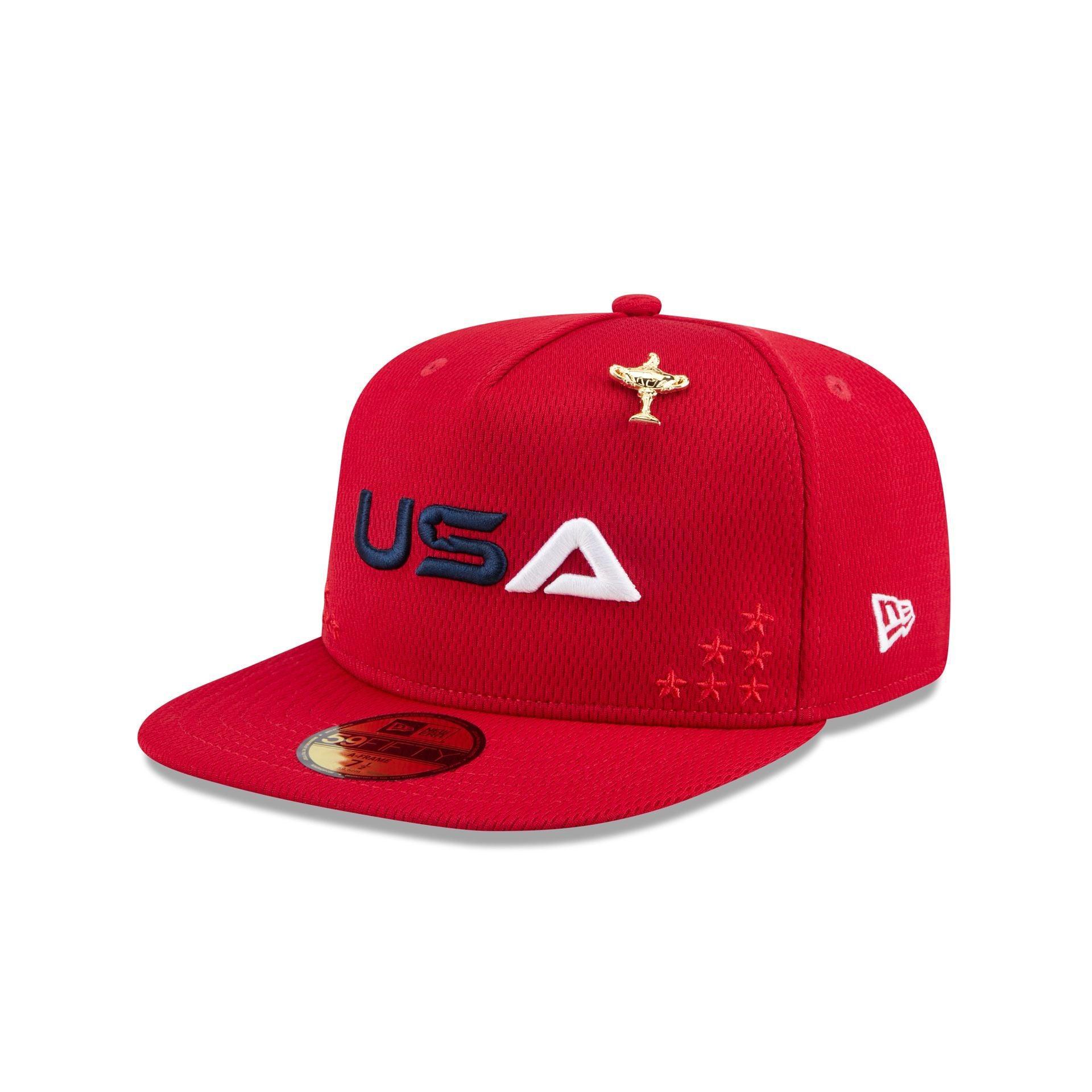 2025 Ryder Cup Team USA Red 59FIFTY A-Frame Fitted Hat Male Product Image