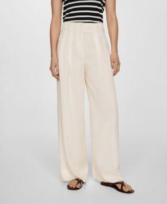 Mango Womens Darts Lyocell Trousers Product Image