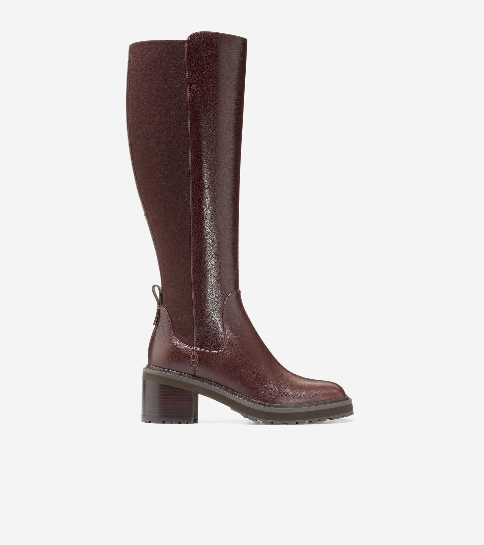 Cole Haan Gema Tall Lug Boot (Madeira Waterproof Leather) Women's Boots Product Image