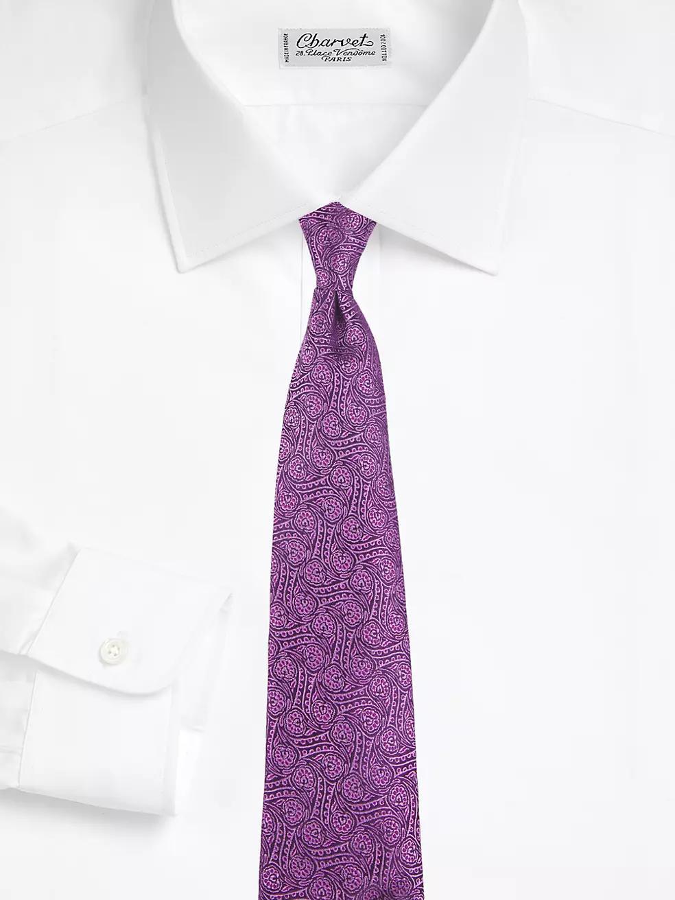 Swirl Paisley Silk Tie Product Image