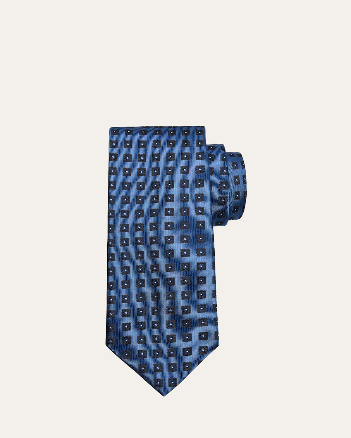 Mens Woven Square Silk Tie Product Image