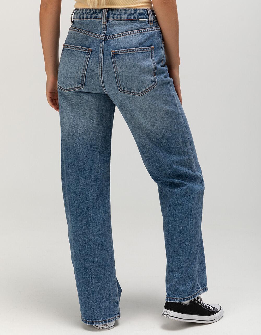 BILLABONG Aaliyah Womens Baggy Denim Jeans - MEDIUM WASH Product Image