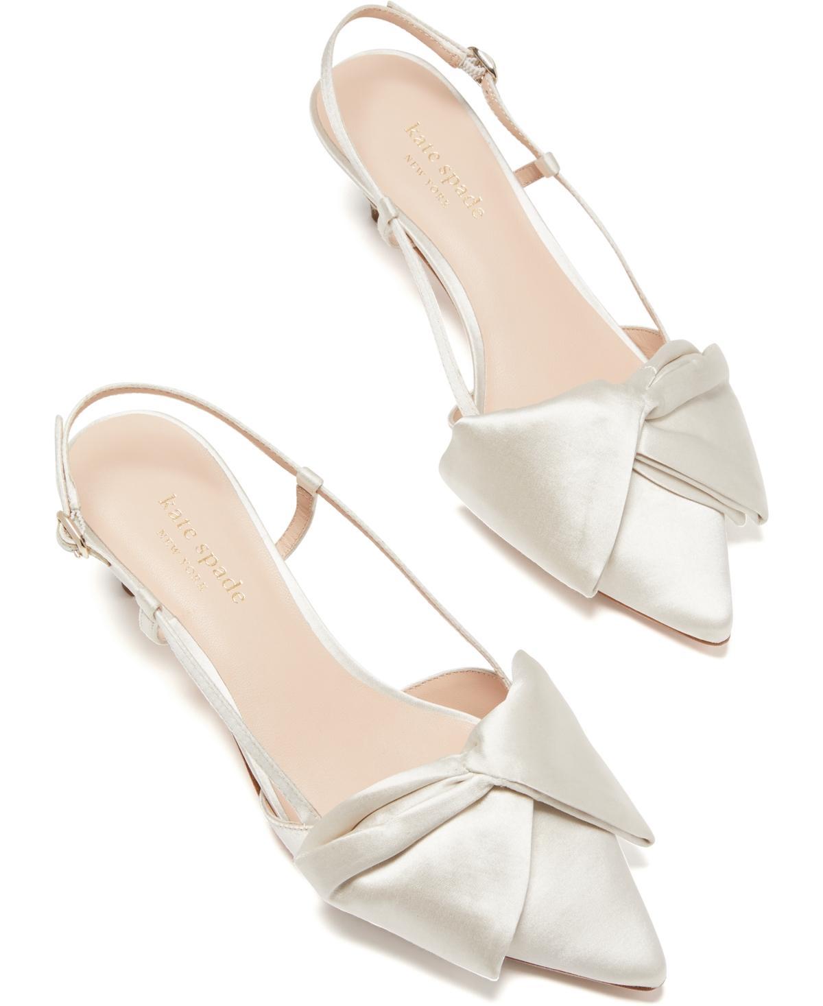 Womens Marseille Bow Satin Slingback Pumps Product Image