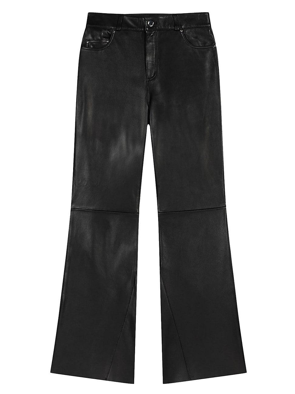 Womens Leather Trousers Product Image