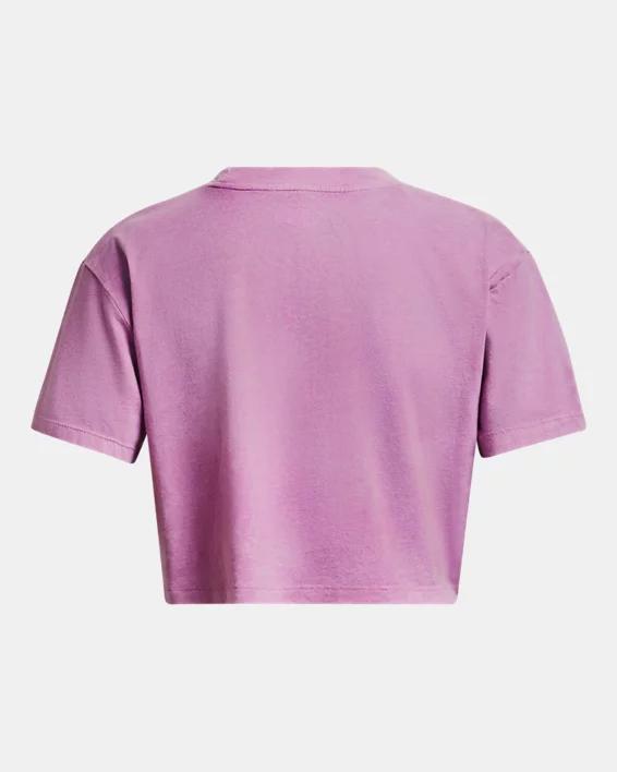 Women's UA Logo Washed Woven Short Sleeve Product Image