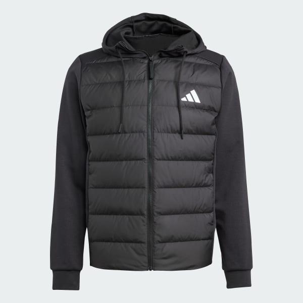 Essentials Hybrid Down Hooded Jacket Product Image