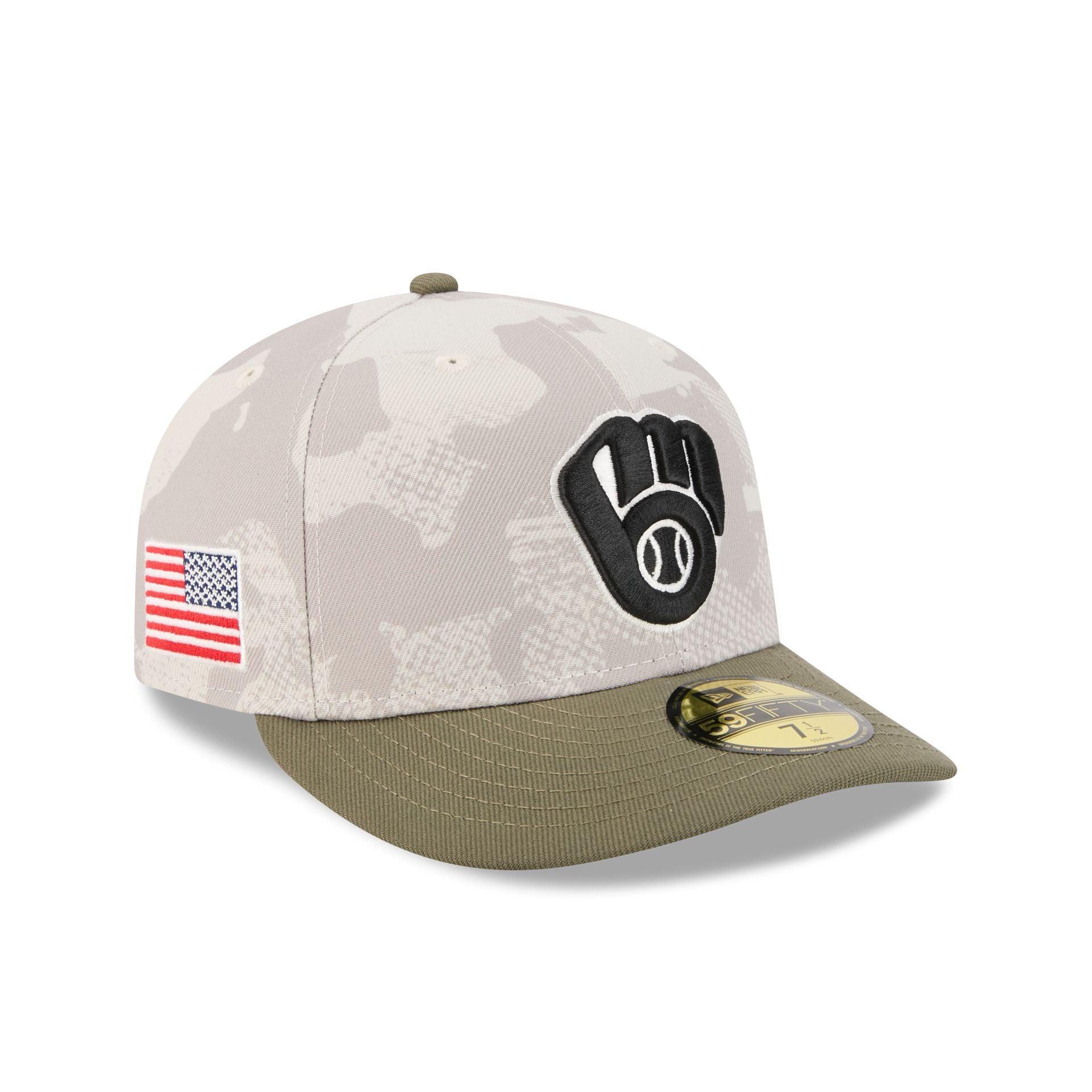 Milwaukee Brewers Armed Forces Day 2025 59FIFTY Fitted Hat Male Product Image
