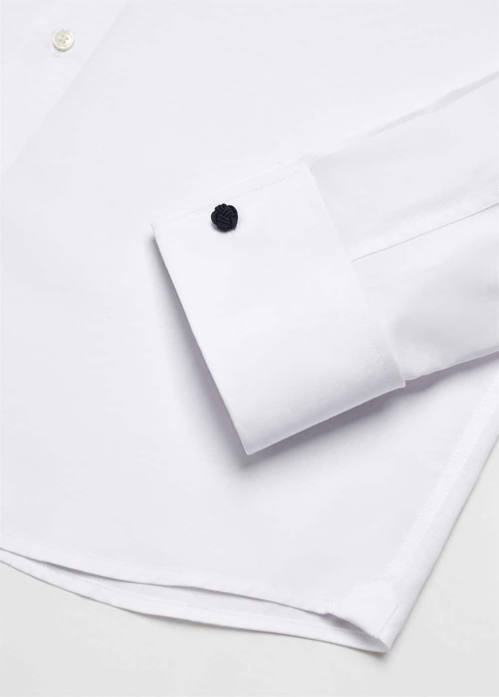 Regular-fit suit shirt with cufflinks - Men | MANGO USA Product Image