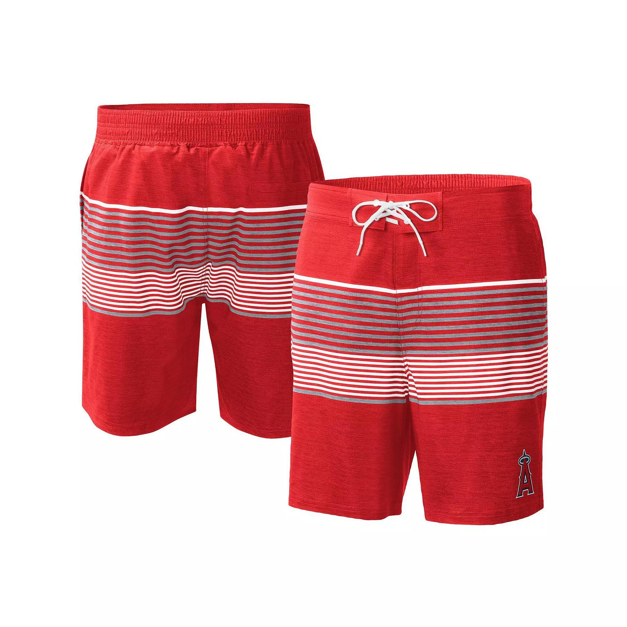 Men's G-III Sports by Carl Banks Red Los Angeles Angels Coastline Volley Swim Shorts, Size: 2XL Product Image