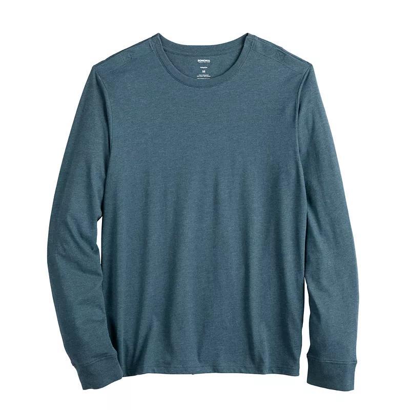 Mens Adaptive Sonoma Goods For Life Easy Dressing Long Sleeve Crew Tee Product Image