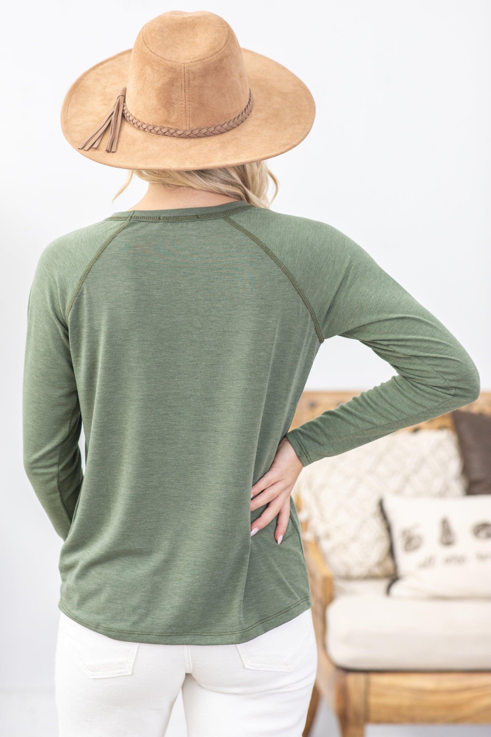 Solid Exposed Stitching Jersey Knit Top Product Image