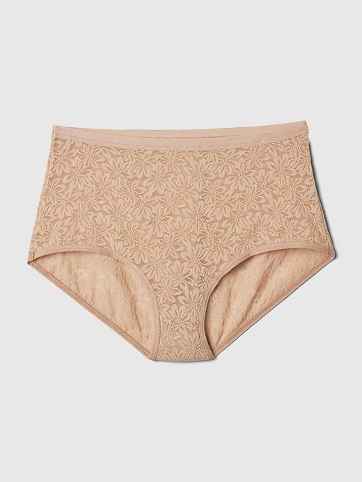 High Rise Floral Lace Brief Product Image