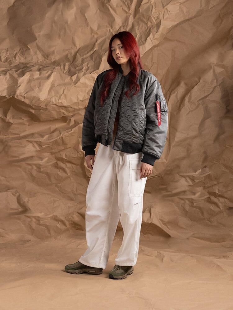 WOMEN'S MA-1 SHIRRING BOMBER JACKET Product Image