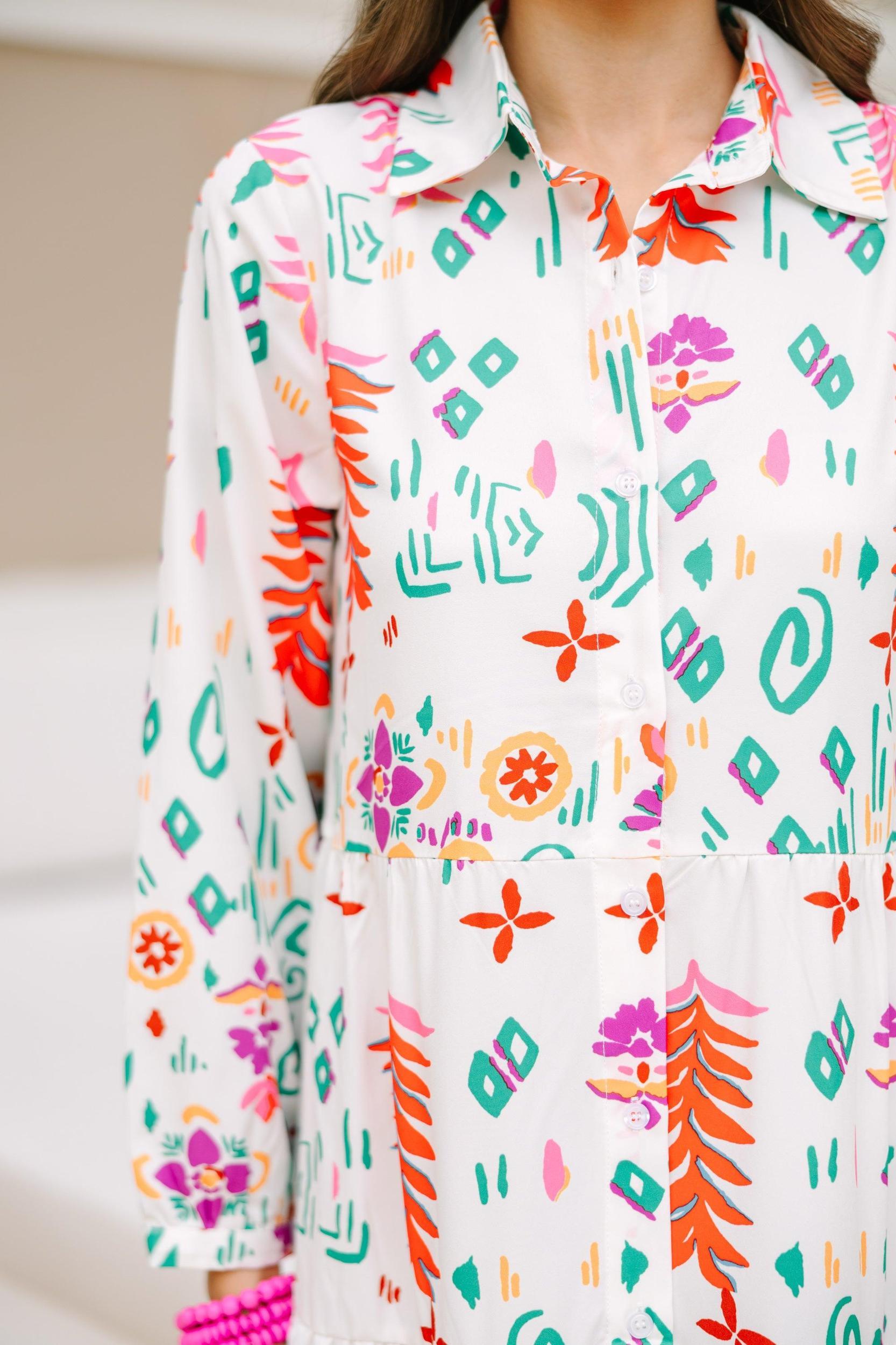 All I Want White Multi Tiered Midi Dress Female Product Image