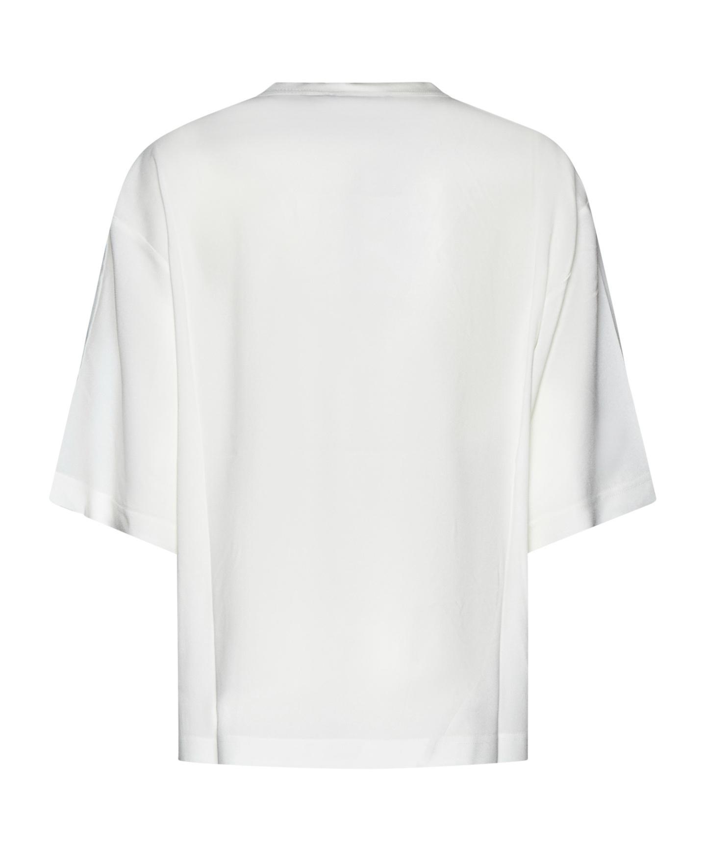 FABIANA FILIPPI Crew-neck T-shirt In Bianco Product Image