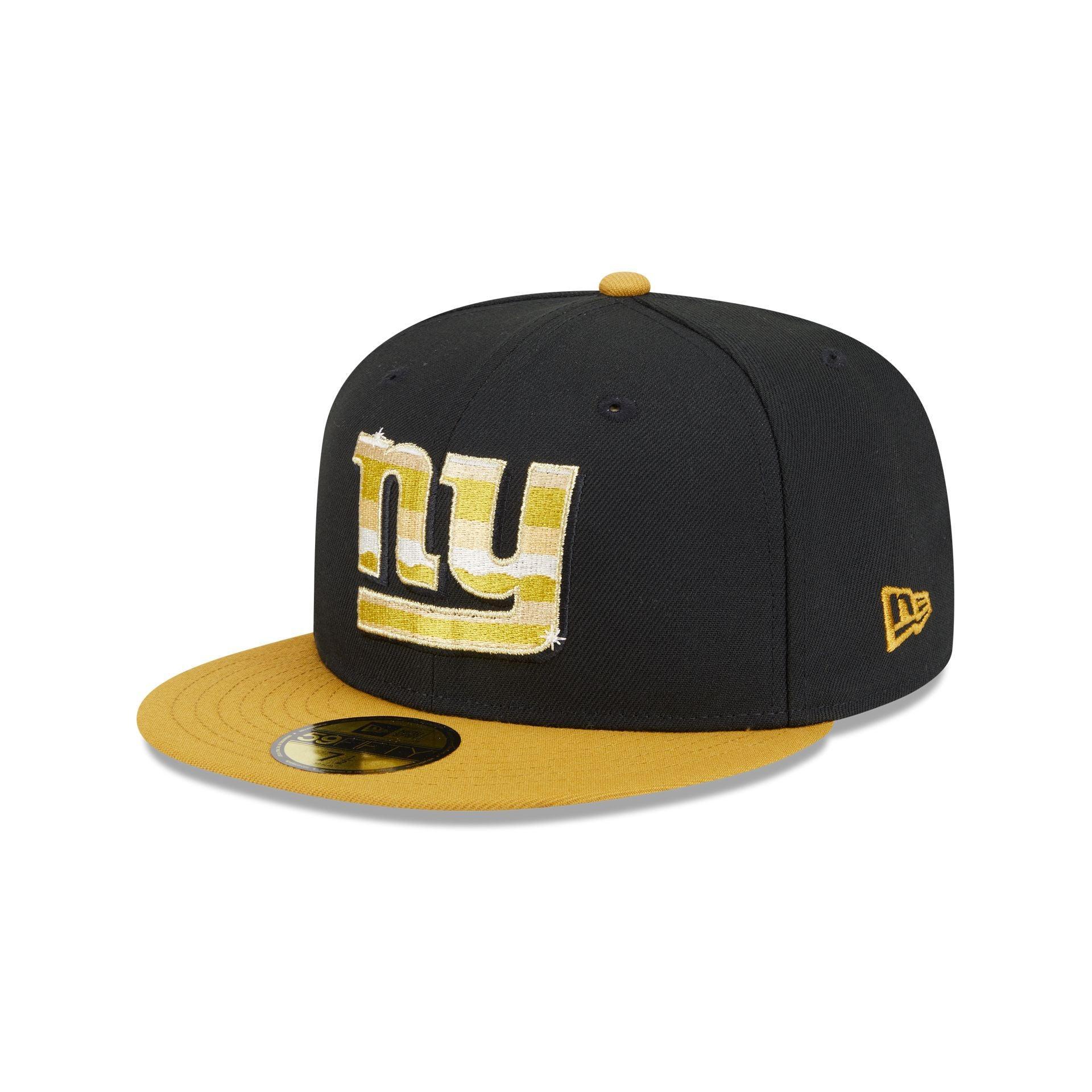 New York Mets Metallic Gold Logo 59FIFTY Fitted Hat Male Product Image