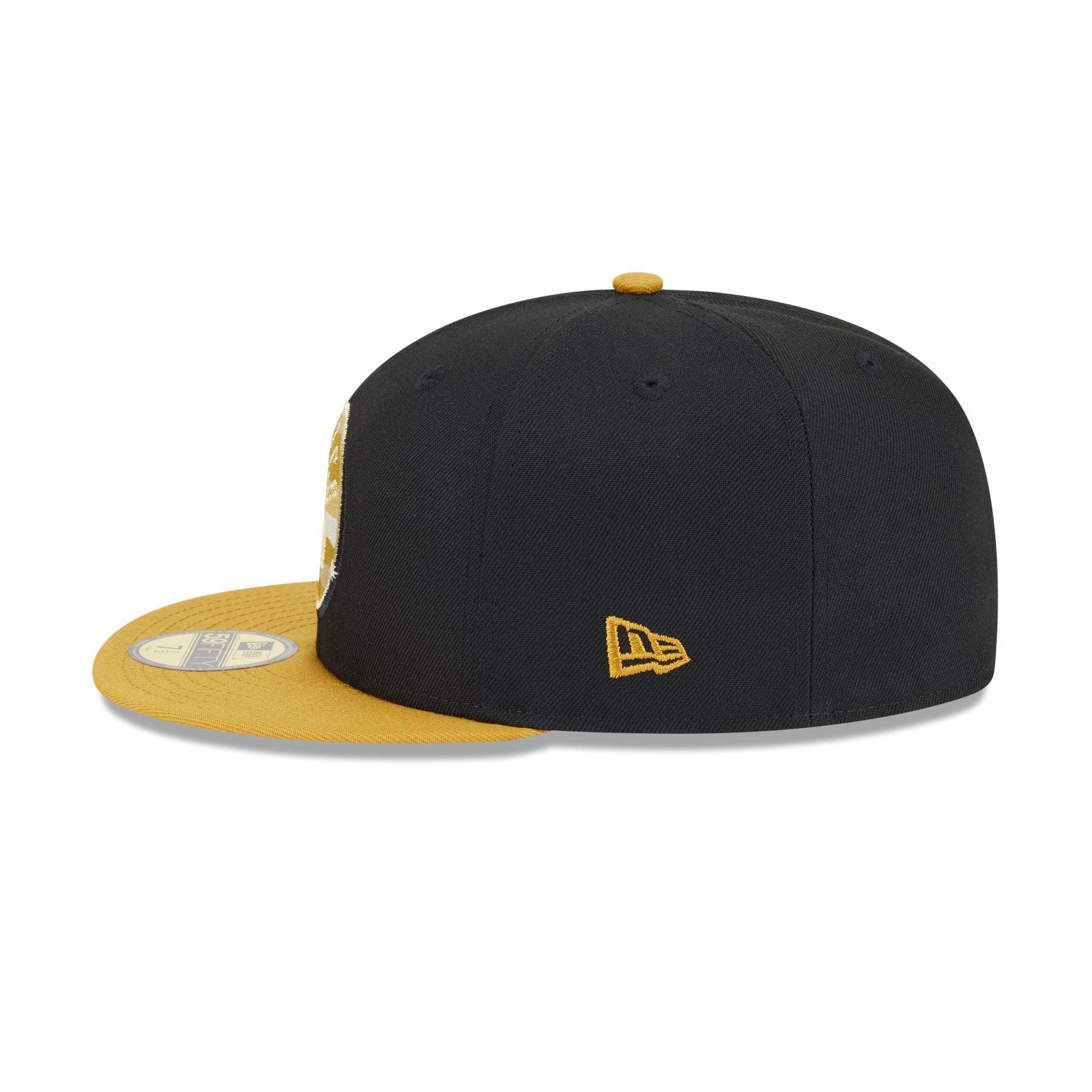 Cleveland Guardians Metallic Gold Logo 59FIFTY Fitted Hat Male Product Image