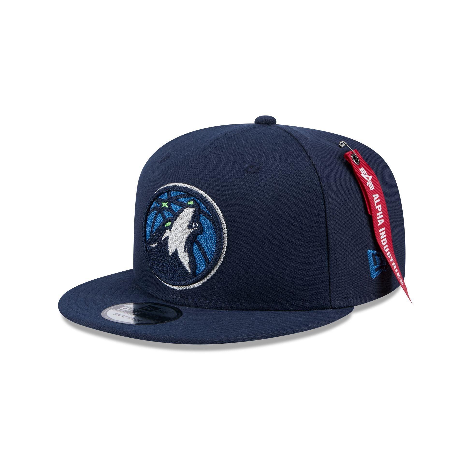 Alpha Industries x Minnesota Timberwolves Navy 9FIFTY Snapback Hat Male Product Image