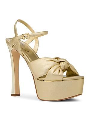 Michael Kors Womens Elena Ankle Strap Knotted Platform Sandals Product Image