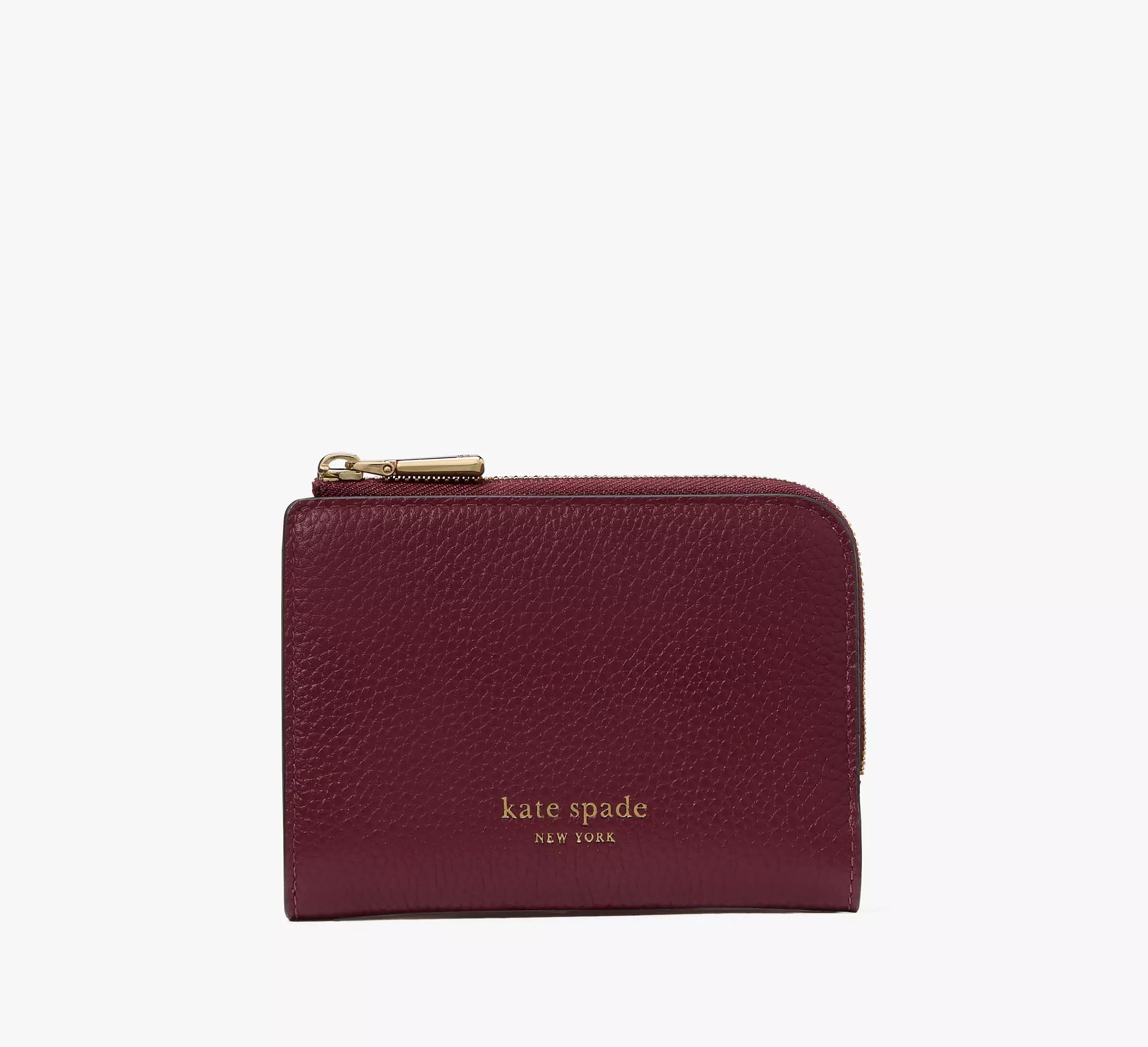 Ava Colorblocked Pebbled Leather Zip Bifold Wallet Product Image