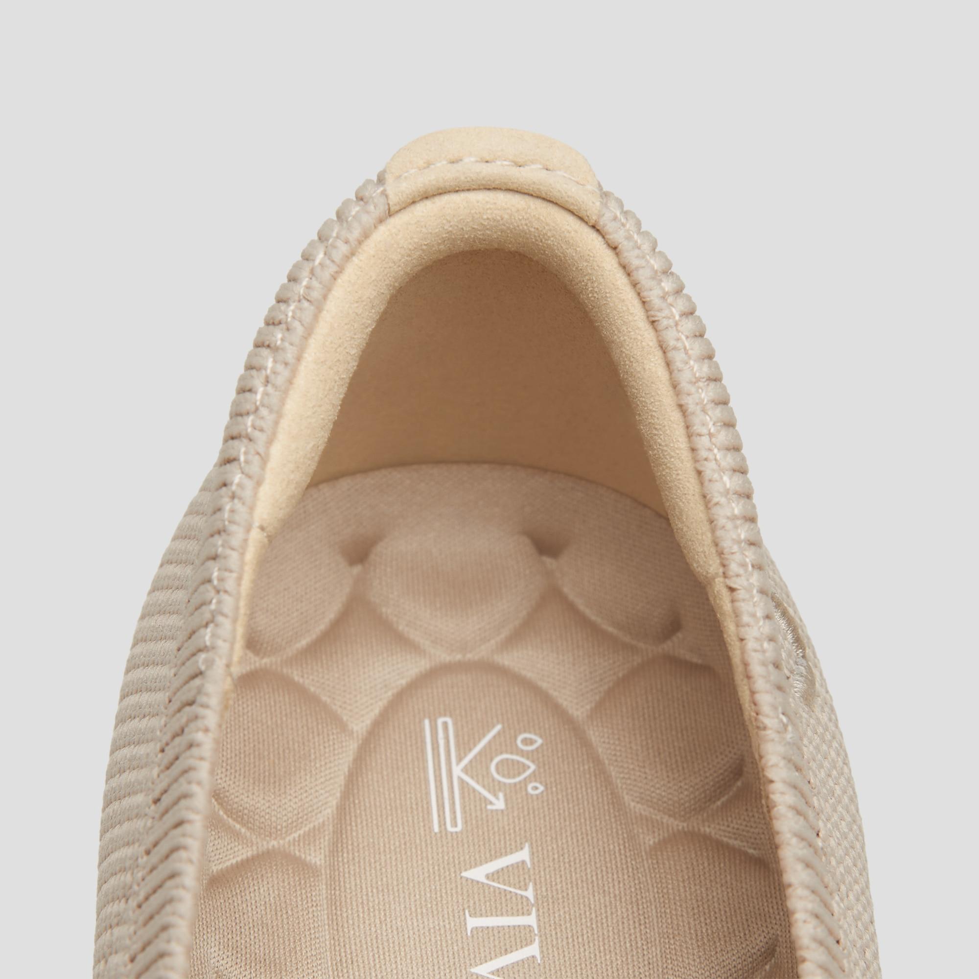 Water-Repellent Round-Toe Flats (Claire Walker) Product Image