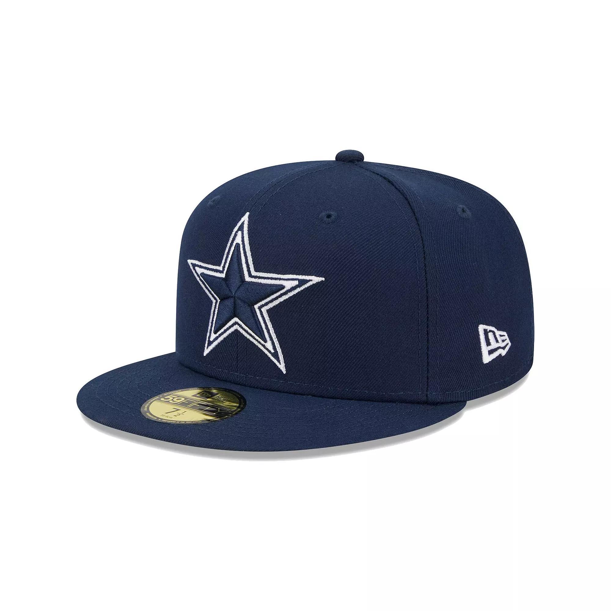 Men's New Era Navy Dallas Cowboys Main 59FIFTY Fitted Hat,  Product Image
