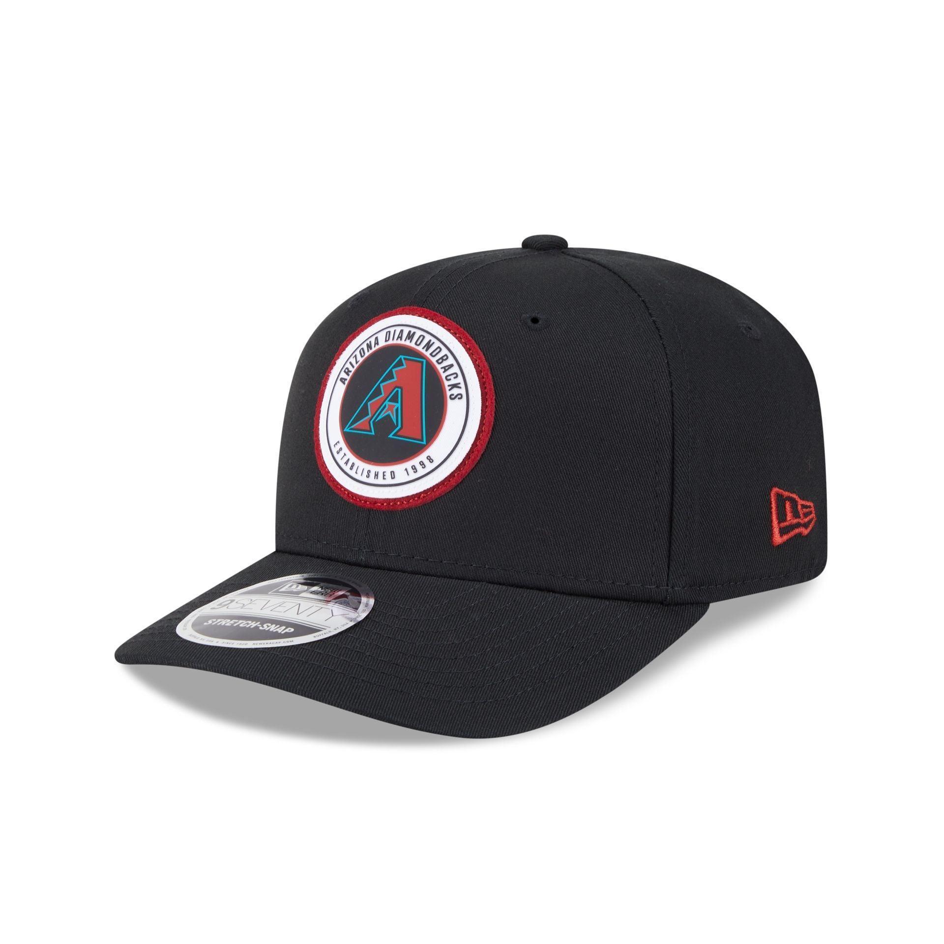 Arizona Diamondbacks Circle Patch 9SEVENTY Stretch-Snap Hat Male Product Image