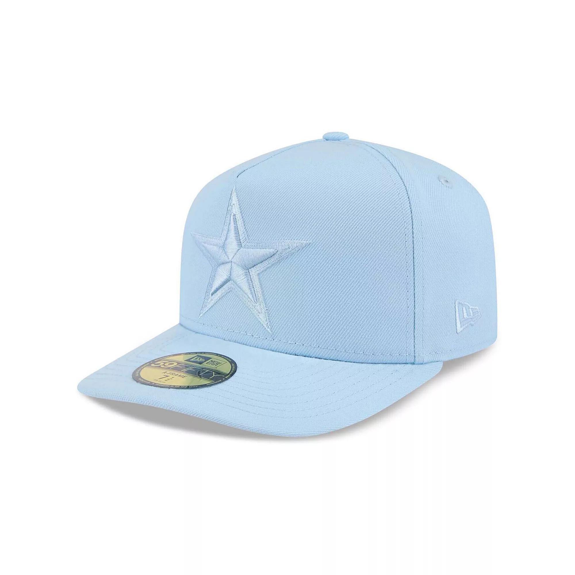 Men's New Era Light Blue Dallas Cowboys Color Pack A-Frame 59FIFTY Fitted Hat, Size: 6 7/8 Product Image