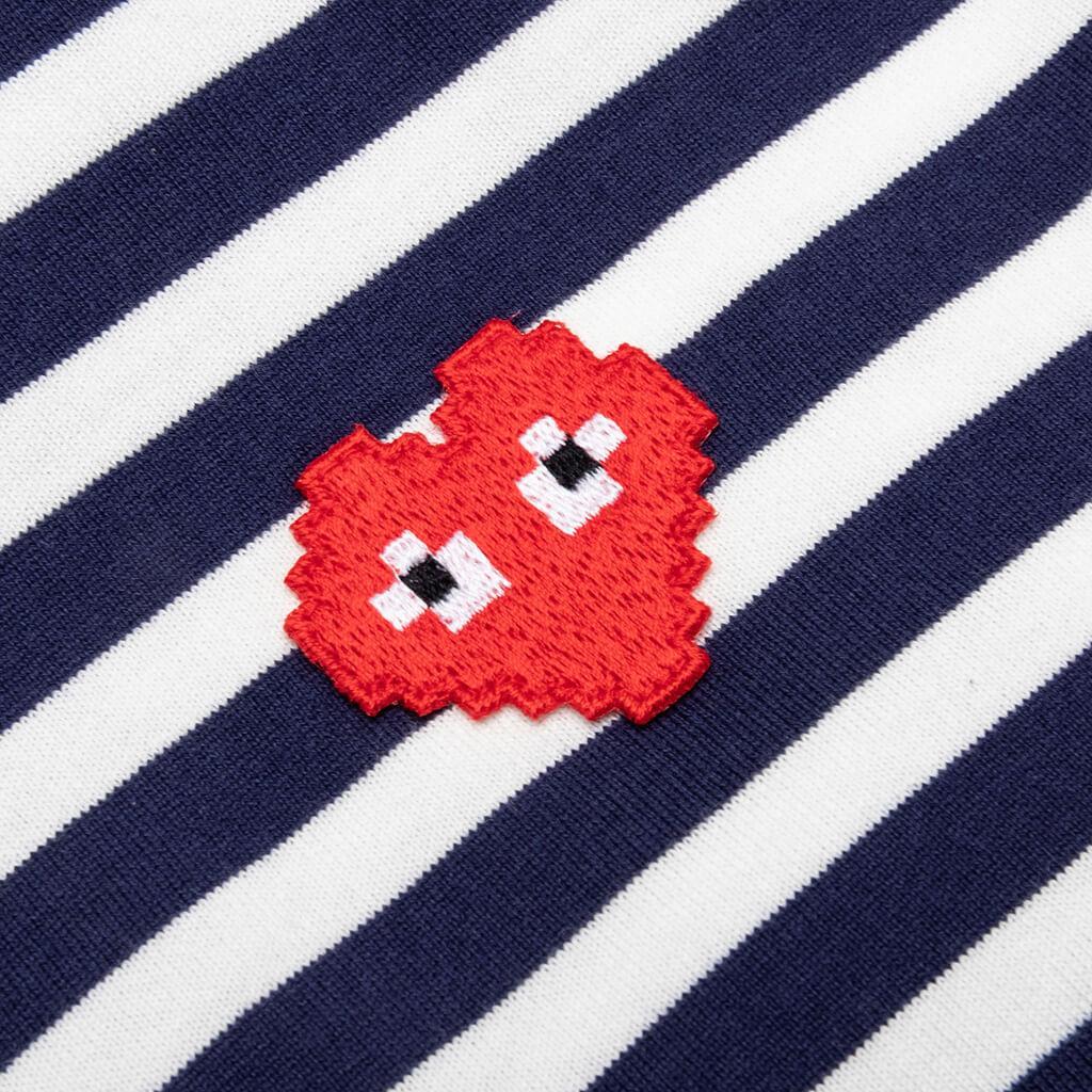 Comme des Garcons PLAY x the Artist Invader L/S T-Shirt - Navy/White Male Product Image