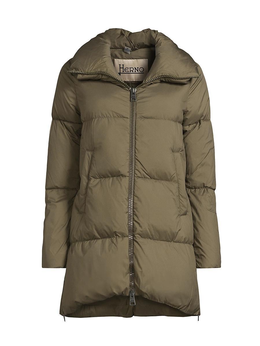 Womens Matte Down Puffer Jacket Product Image