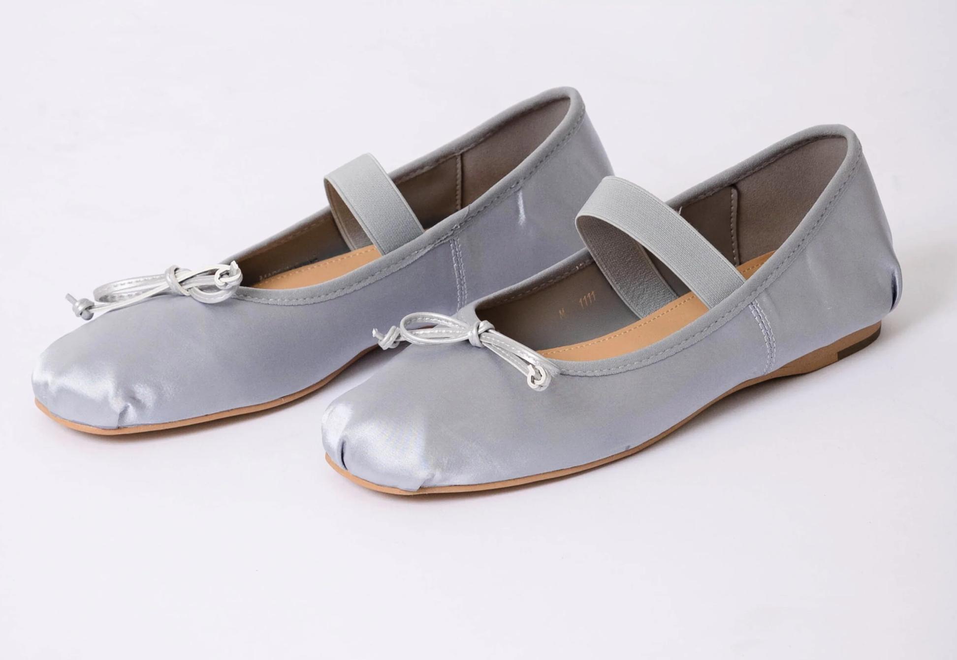 Ballet Flats In Silver Product Image