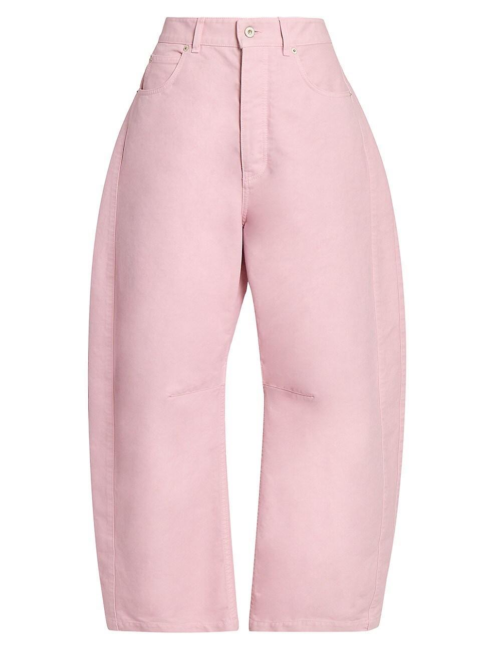 Womens Barrel Mid-Rise Trousers Product Image