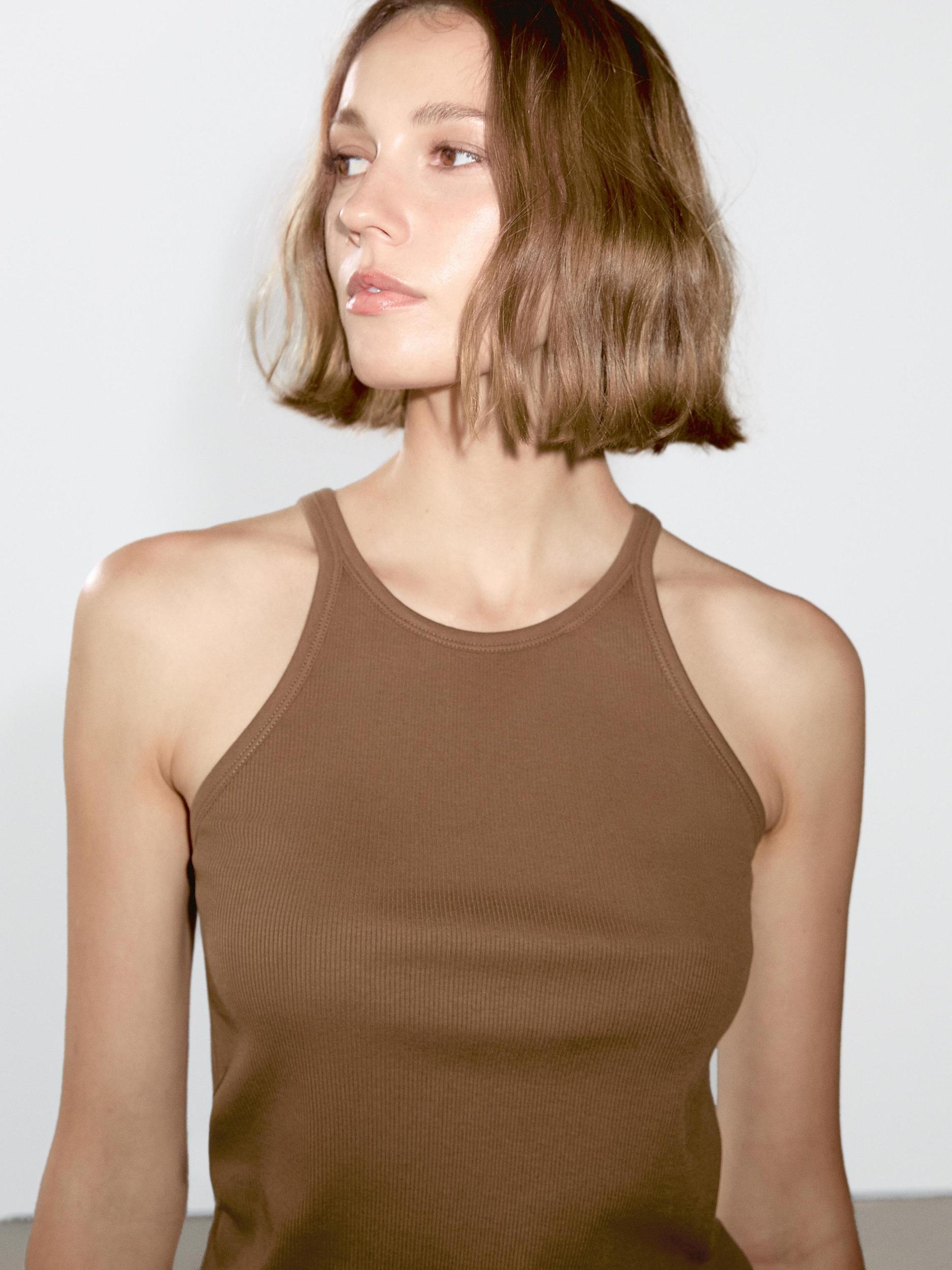 100% cotton halter top Product Image