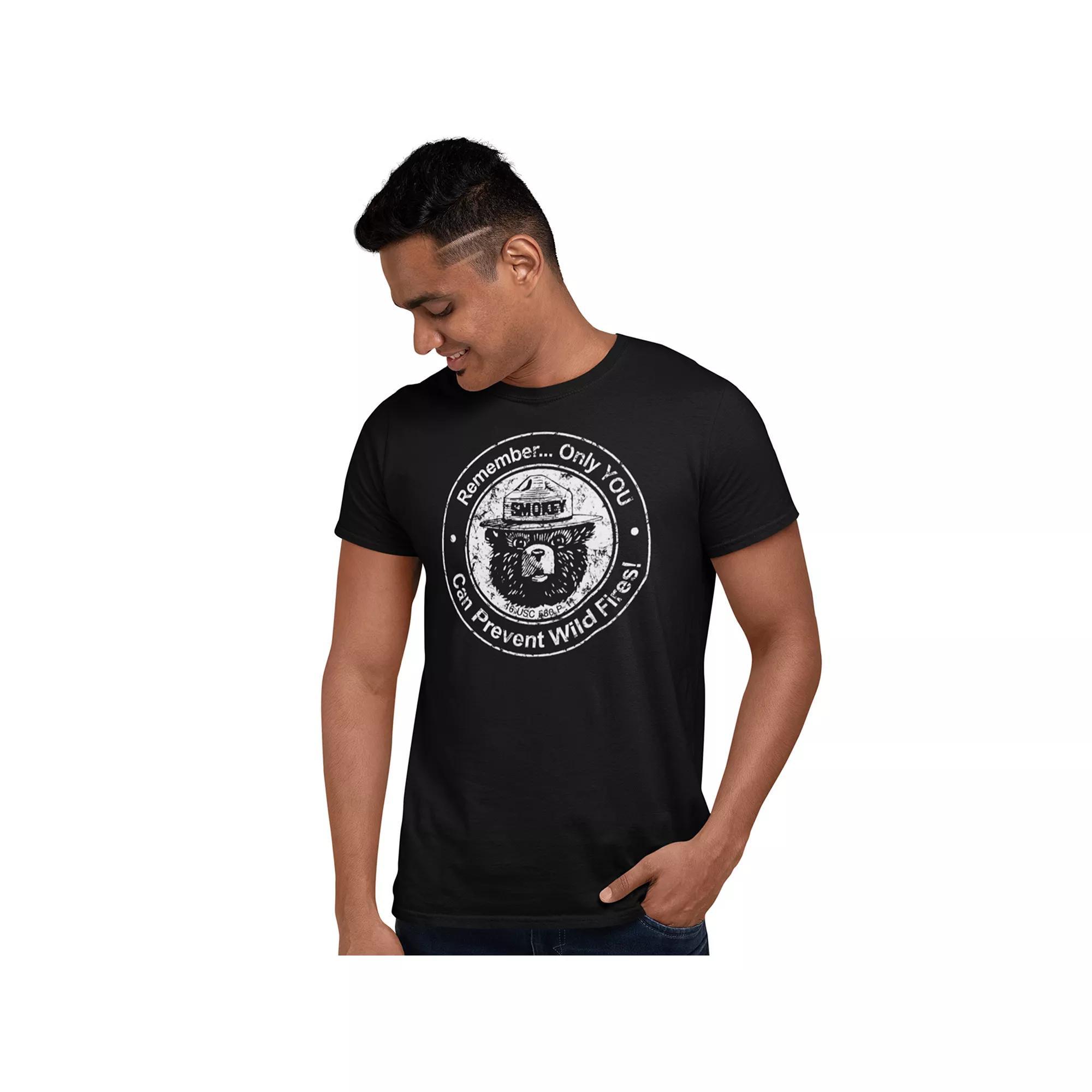 Men's Smokey Bear Tee, Size: XL, Black Product Image