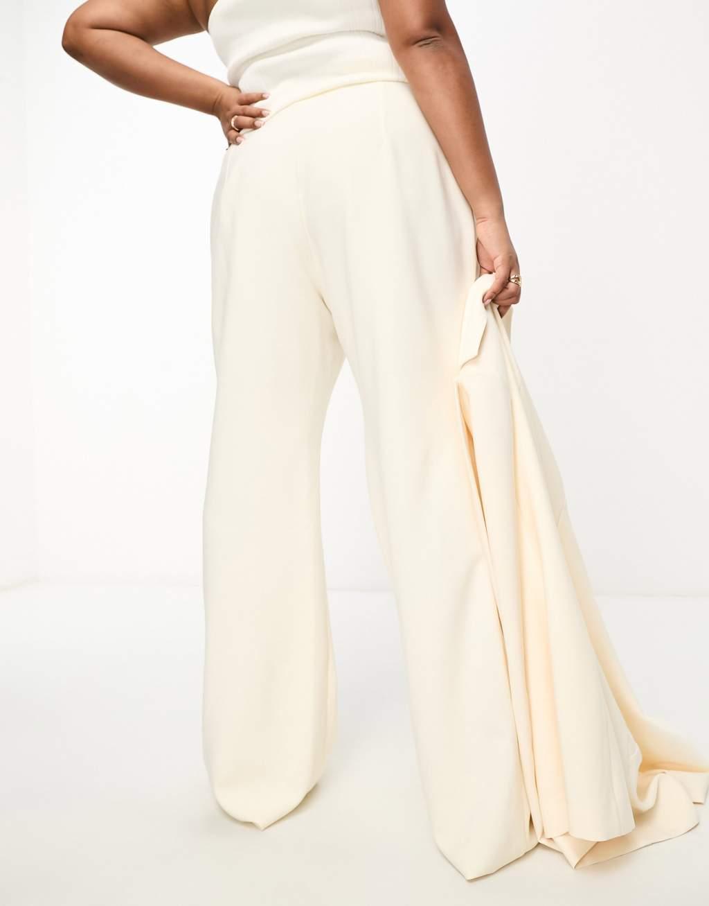 ASOS LUXE Curve suit kickflare pants Product Image