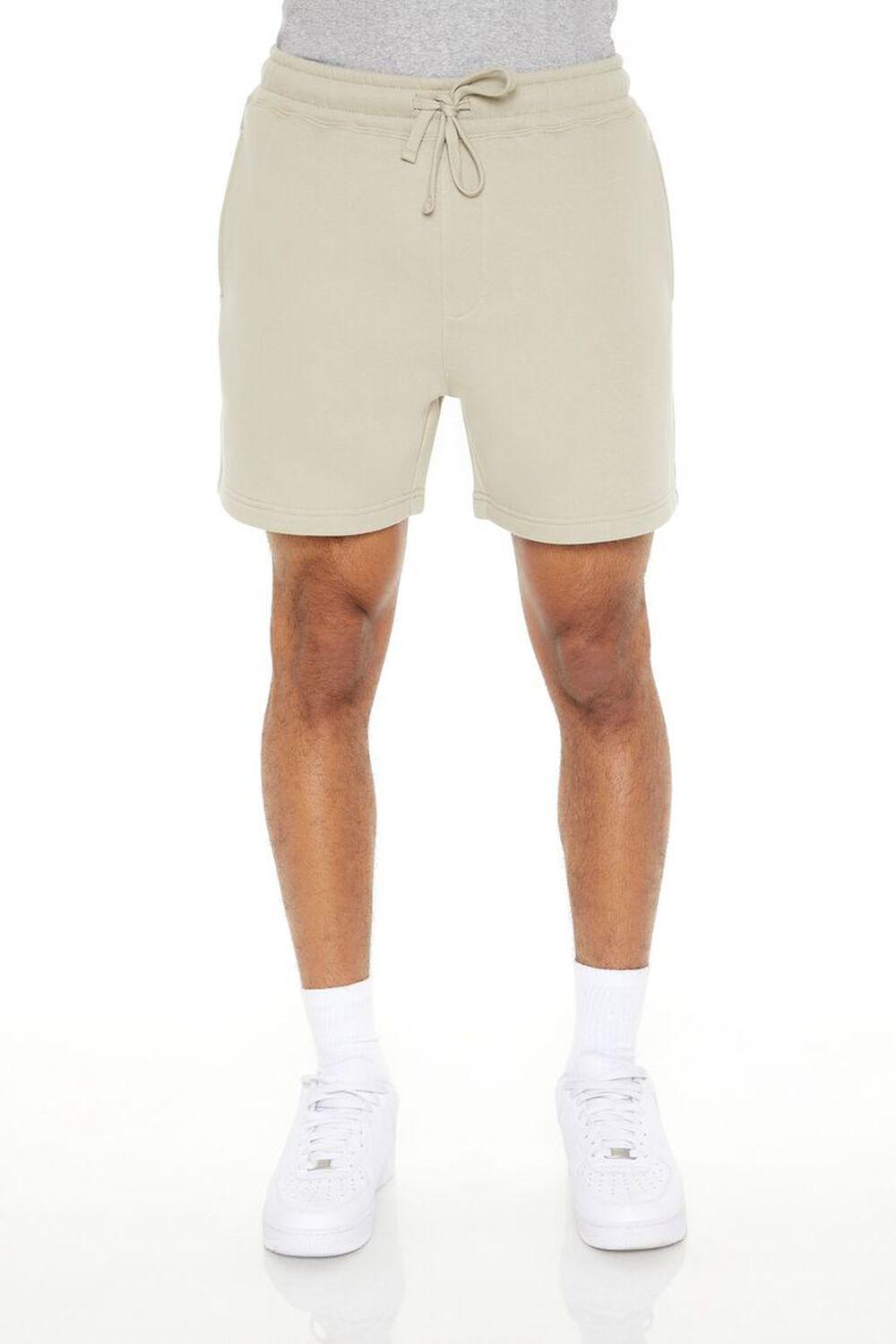 Cotton-Blend Drawstring Sweatshorts | Forever 21 Product Image