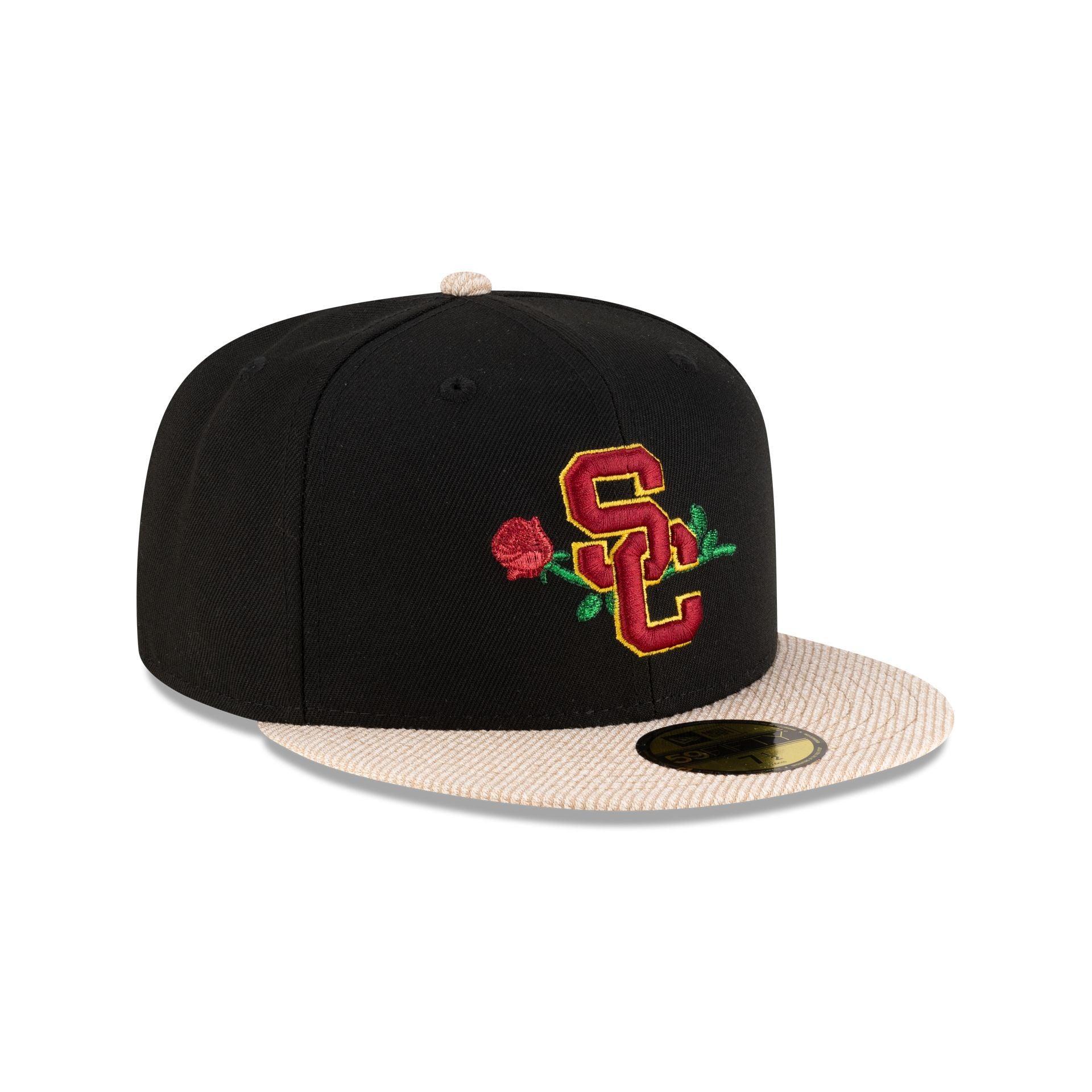 USC Trojans Black Terry 59FIFTY Fitted Hat Male Product Image