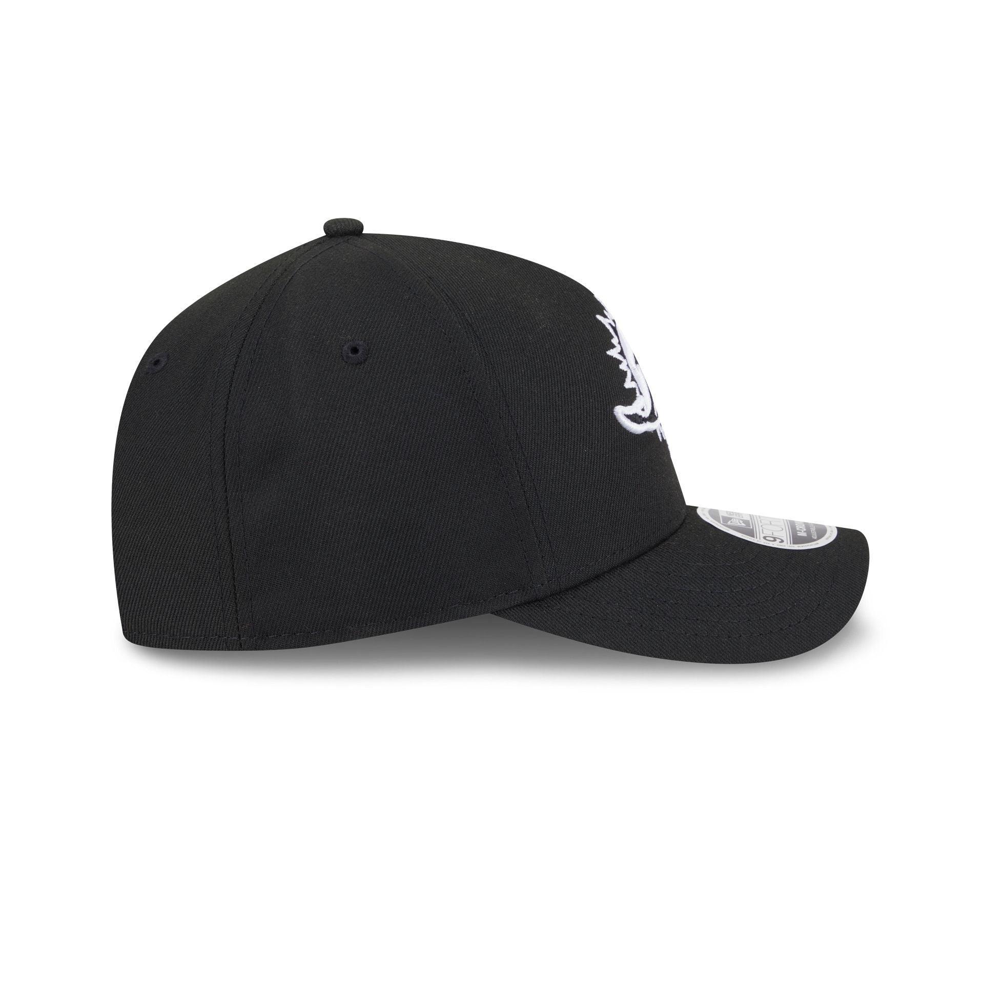 San Francisco 49ers Black & White 9FORTY M-Crown A-Frame Snapback Hat Male Product Image