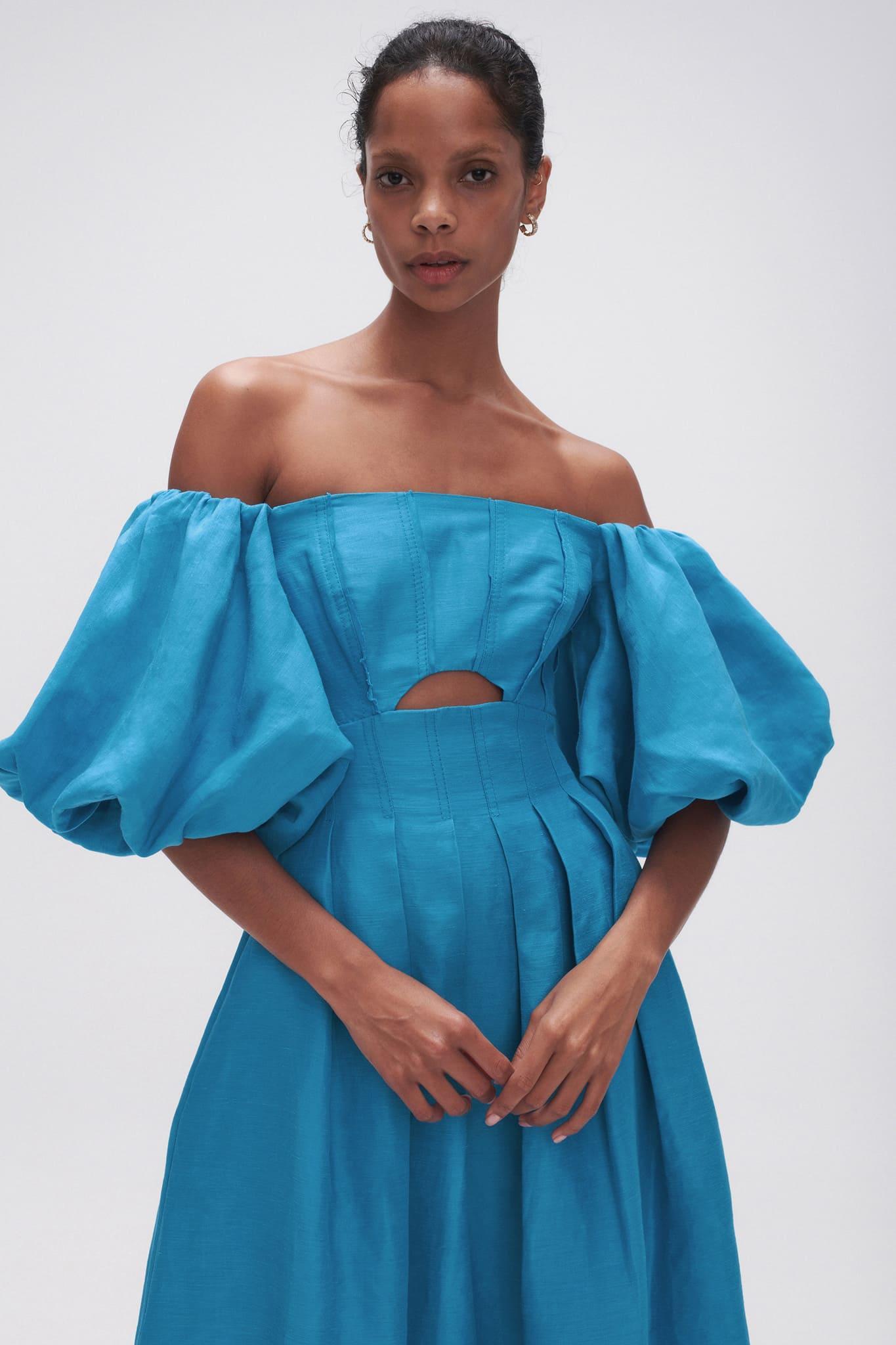 Eugenie Off Shoulder Midi Dress Product Image