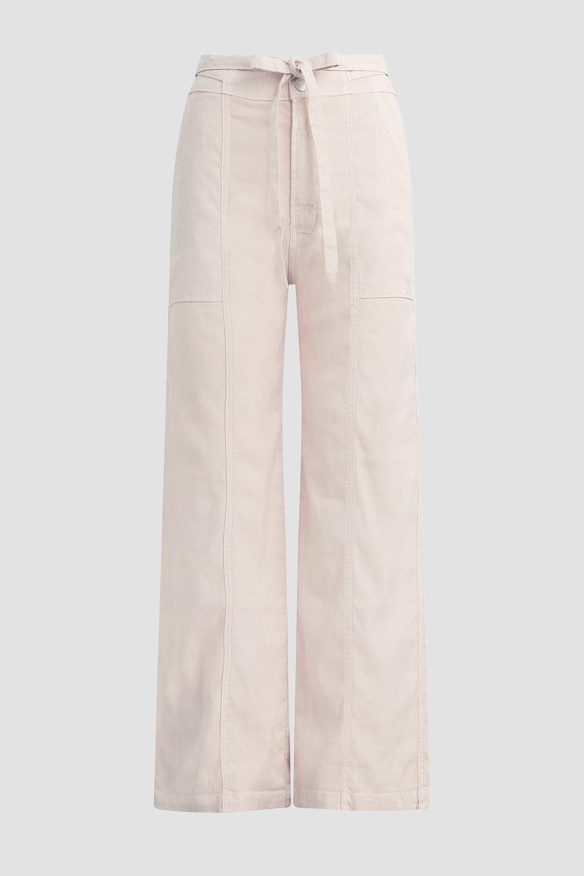 Tie Waist Wide Leg Barefoot Trouser Female Product Image