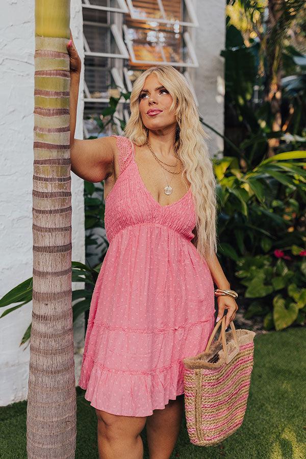 Adventure Seeker Smocked Mini Dress In Calypso Curves Product Image