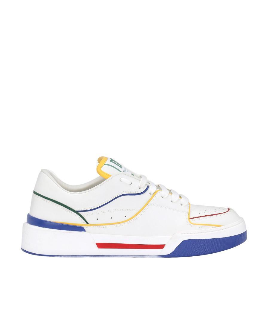 DOLCE & GABBANA New Roma Leather Sneaker In White Product Image