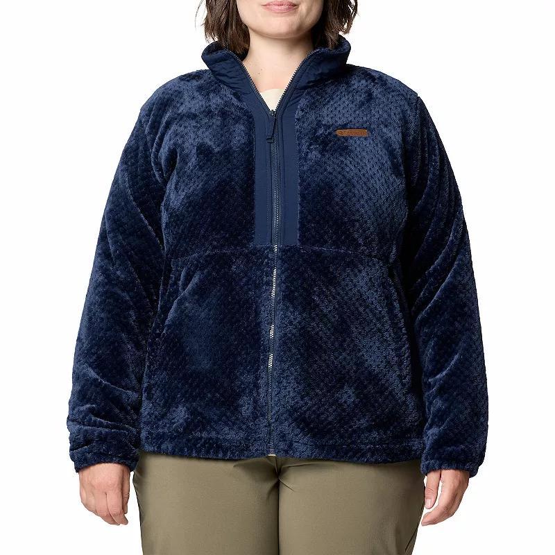 Plus Size Columbia Fire Side III Full Zip Fleece Jacket, Women's, Size: 1XL, Dark Grey Product Image