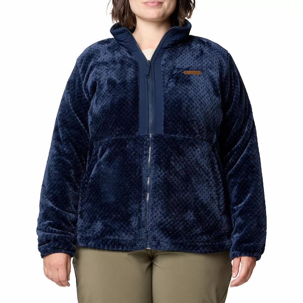 Plus Size Columbia Fire Side III Full Zip Fleece Jacket, Women's, Size: 2XL, Dark Grey Product Image
