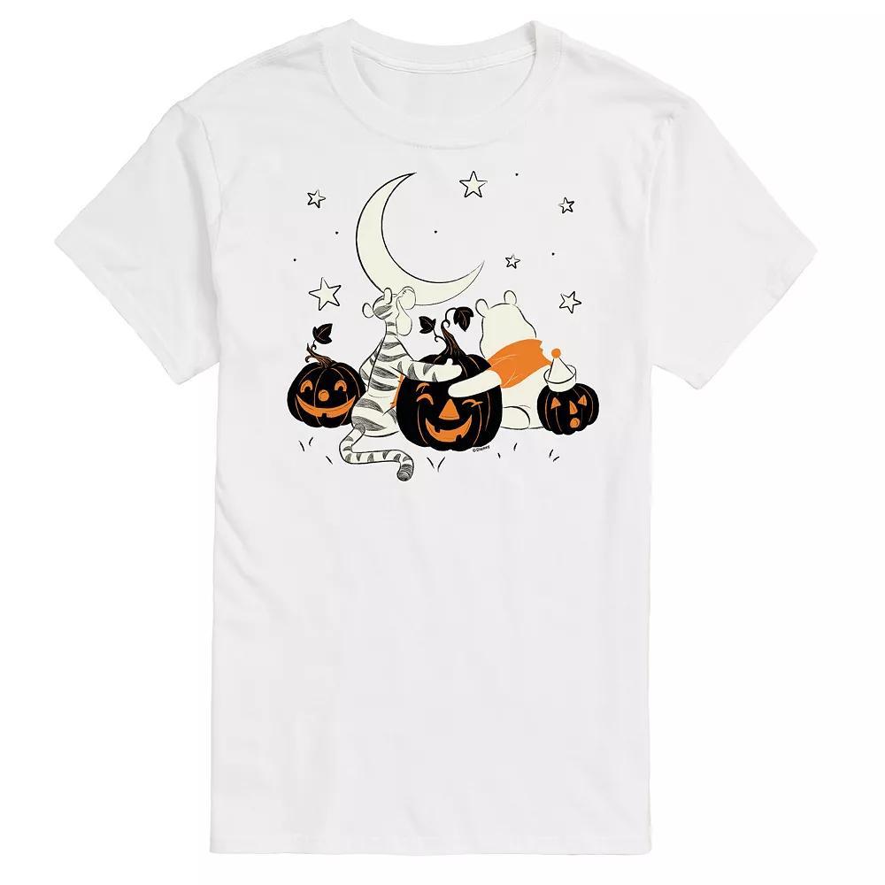Disney's Winnie The Pooh Big & Tall Tigger and Pooh Pumpkin Patch Graphic Tee, Men's,  Product Image